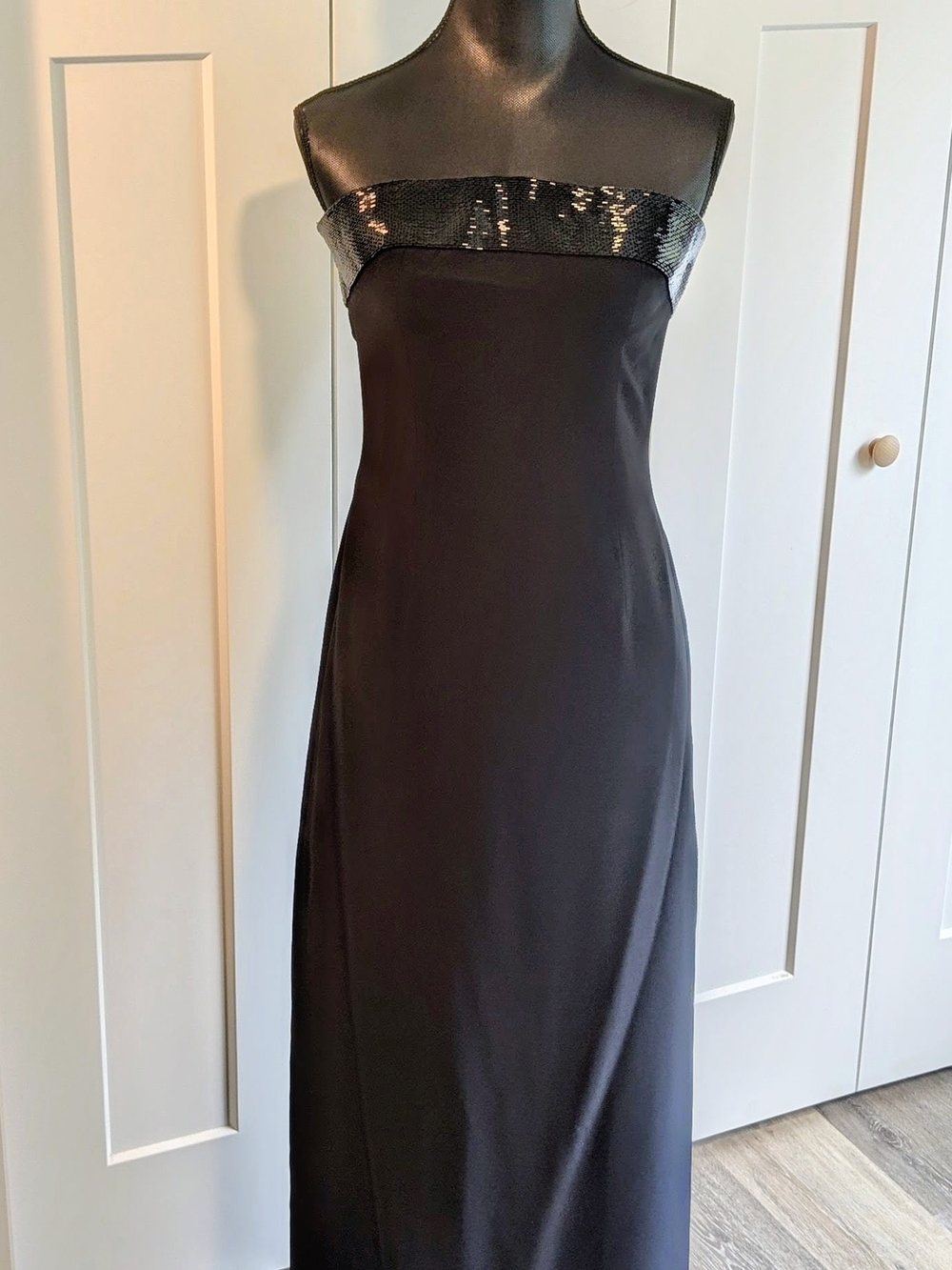 Vintage Bob Mackie Beaded Evening Gown – Black Formal Dress – Size 6 Estimate - Picture 4 of 10